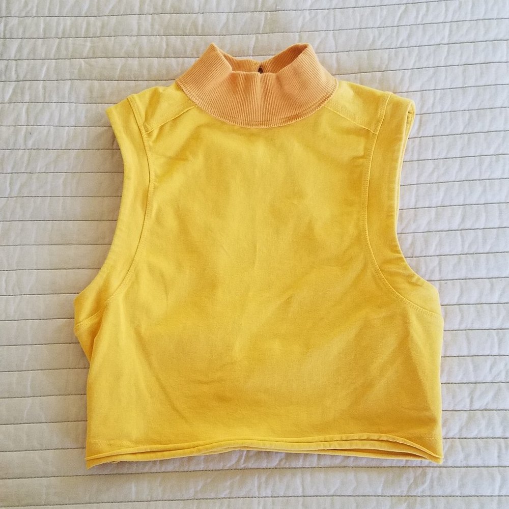 BDG Mock Neck Tank with Keyhole Back